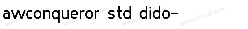 awconqueror std dido字体转换